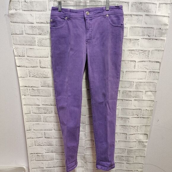 Chico's Purple Skinny Jeans Bold and Stylish - Picture 1 of 4